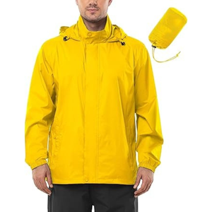Veste coupe-vent à col zippé OEM, veste coupe-vent imperméable de sport avec capuche, veste décontractée pour homme, veste matelassée pour l'extérieur avec capuche - Product Image 1