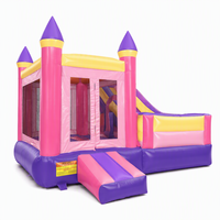 Château gonflable rose en PVC, maison à bulles gonflable pour le camping en plein air, les mariages et les fêtes, couleurs personnalisables