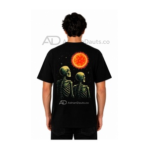 T-shirt personnalisé avec impression DTG, logo et graphisme, en coton, unisexe, vêtements de mode, fabricant OEM - Product Image 1