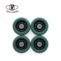 Roues de trottinette 76 mm 83A en PU, amortissantes, roulement fluide, conduite confortable pour trottinette de loisirs
