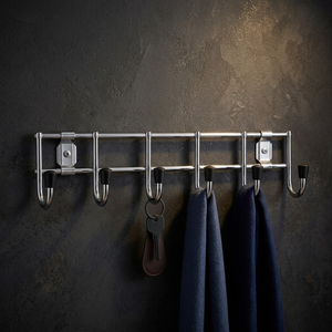 Organisateur mural en acier inoxydable de qualité supérieure, robuste, antirouille, avec crochets de rangement pour vêtements, manteaux, serviettes, sacs, salle de bain - Product Image 2