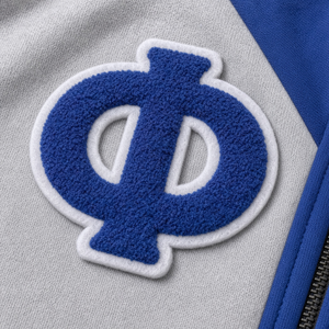 Phi Beta Sigma Heather Gray <b>Royal</b> <b>Blue</b> Varsity <b>Jacket</b> <b>Men</b> Greek Letter Embroidery Crest Zip Up Fraternity College <b>Jacket</b> Greek - Product Image 6