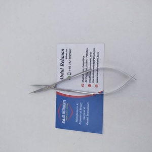 Ciseaux à ressort professionnels personnalisés OEM en acier inoxydable durable éclairé en différentes couleurs pour les cils et les sourcils - Product Image 4