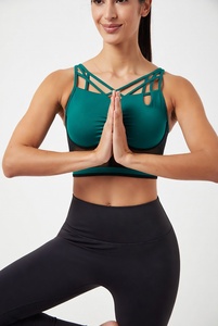 Workout Quick Dry High Quality Custom Gym Running Sports Fitness Yoga Strapless <b>Bra</b> - Product Image 2