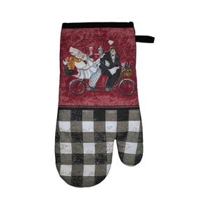 20204 vente étanche four mitaine résistant à la chaleur Silicone + coton micro-ondes gants BBQ outils cuisson gril gants - Product Image 4