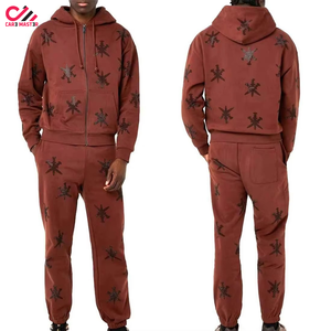 Chándal Informal con Capucha para Hombre, Personalizado de Alta Calidad, con Pedrería, Transpirable, Cómodo, Antiarrugas, Último Diseño - Product Image 1