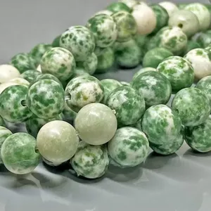Natural Matte <b>Tree</b> Agate 6mm Smooth Round A Grade Gemstone Beads Strand Jewelry Making Wholesale - Product Image 2