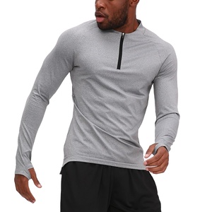 Camisas de compresión para hombre con impresión de logotipo personalizado camisas sublimadas personalizables de tela de punto de manga completa - Product Image 1