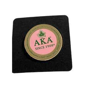 Broche con Emblema de la Hermandad AKA, Color Rosa y Verde, Tono Dorado, Pin de Solapa, Joyería de Moda, Accesorio para Sombrero o Bolso, Regalo - Product Image 1