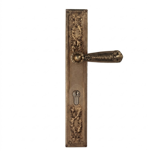 Poignée à levier en laiton de 12 pouces au design moderne Corona Lauris |   Poignée de porte extérieure décorative pour usage hôtelier |   Architecture élégante - Product Image 1