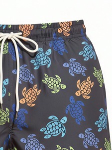 Short de plage à motifs dégradés pour hommes, pantalon de vacances décontracté d'été imprimé en 3D, coloré, ample, pour le surf et la natation - Product Image 5