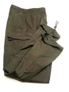 Pantalones cargo verde oliva para hombre, con múltiples bolsillos, material de lona, transpirables, estilo ropa de trabajo, cintura media, para uniforme de Austria - Product Image 6