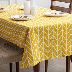 Durable Eco Friendly Soft Cotton Linen <b>Tablecloth</b> for Dining Table Wrinkle Resistant Fabric for Everyday and Festive Use - Product Image 3