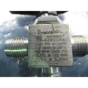 Válvula de Bola de 3 Puertos Swagelok SS-42XVCR4, 2500 PSI - Equipo y Piezas de Semiconductores de Confianza de Marca Global - Product Image 6