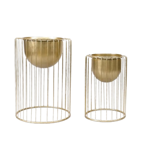 Most Selling Stainless Steel Custom-made Indoor <b>Outdoor</b> Brass Stand Home Decorative Bucket Medium Size Modern <b>Planter</b> - Product Image 5