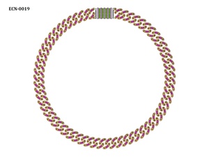 Eleva tu Estilo con Cadenas Cubanas de Oro Sólido de 10KT de 16mm con Moissanita de Corte Brillante Redondo, Lujo Inigualable, Estilo Hip Hop de 20 Pulgadas - Product Image 2