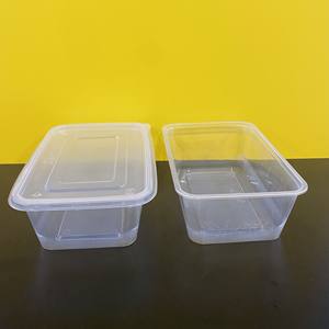 Caja de plástico rectangular desechable transparente con tapa para alimentos/frutas/ensaladas, con logotipo personalizado, precio de fábrica, gran venta. - Product Image 6