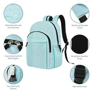 Sac à dos scolaire sur mesure, tendance, portable, grand format, imperméable, confortable, avec fermeture éclair, capacité 20-36L, logo de marque personnalisé - Product Image 5