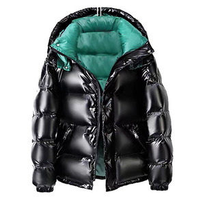 Nexfit Athletics Unisex Black Puffer Jacket Solid Color 100% Polyester Fiber Filled Windproof Casual Autumn <b>Coat</b> <b>Zipper</b> Closure - Product Image 1