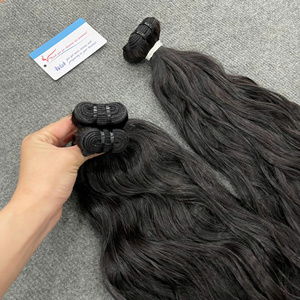 ผมแท้เวียดนามแบบไม่ผ่านการแปรรูป เย็บด้วยเครื่องจักรแบบ Double Weft ลอนธรรมชาติ เนื้อผมนุ่มลื่นแบบ Super Double Drawn คุณภาพพรีเมียม - Product Image 1