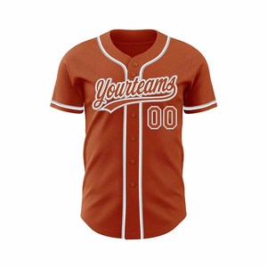 Men's Custom Baseball Jersey Team Uniform <b>V</b>-Neck Regular <b>Fit</b> 100% Polyester Breathable & Quick Dry TRENDION APPARELS - Product Image 2