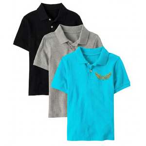 เสื้อโปโลชายสีพื้น แขนสั้น ทรงปกติ สไตล์ลำลอง ผ้าฝ้าย 100% คอเสื้อแบบถัก - Product Image 5