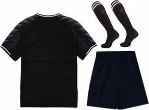 Custom Kids Youth Soccer Uniform 3 Piece Jersey Shorts <b>Socks</b> Quick Dry Boys Girls Football Team Kit OEM Wholesale Sports Apparel - Product Image 2