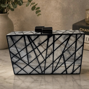 Creative Artistic Handmade Epoxy Resin Jewelry Box <b>Casting</b> Technique Geometric Pattern for Home Decoration Business Gift - Product Image 2