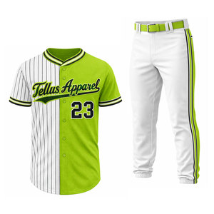 Uniforme de Béisbol Personalizado de Primera Calidad 100% Poliéster para Hombre en Venta, Nuevo Diseño de Uniforme de Béisbol para Hombre - Product Image 1
