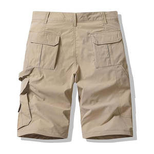 Shorts cargo pour homme de qualité supérieure, légers, à séchage rapide, multi-poches, 100% coton, tissu uni, logo personnalisé - Product Image 4