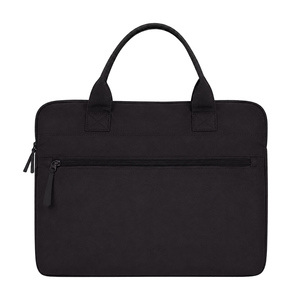 Genuine Leather Lightweight Modern Laptop Briefcase Waterproof Business Messenger Shoulder Bag for Men and Women - Product Image 1