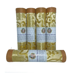 Juego de incienso de palo de Chenrezig y sándalo Zambala Natural hecho a mano en Nepal, 3 fragancias naturales para el hogar, incienso de hierbas aromáticas - Product Image 6