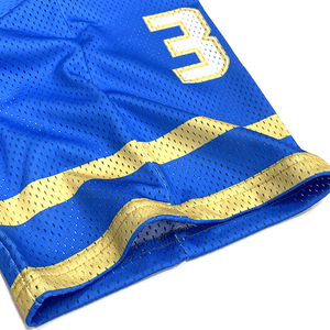 Eric Burnell 33 Blue American Football Jersey V-Neck Short Sleeve Mesh Breathable Men's Adult Regular Fit Sublimated Print - Product Image 4
