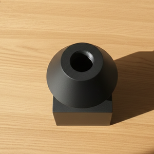 Vase géométrique moderne noir mat, pot de fleurs en métal architectural nordique, base carrée minimaliste, ornement artistique de bureau pour la décoration - Product Image 4