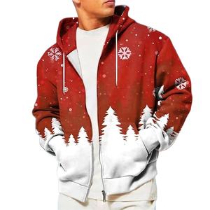 เสื้อมีฮู้ดมีซิปสำหรับผู้ชาย, เสื้อมีฮู้ดแขนยาวพิมพ์ลาย3D เสื้อผ้าแนวสตรีทเสื้อสวมหัวโอเวอร์ไซส์สำหรับฤดูใบไม้ร่วง - Product Image 1