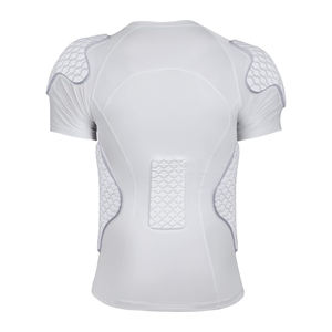 Camiseta Deportiva de Compresión con Logotipo Personalizado, Manga Corta y Acolchada para Fútbol, Camiseta Interior Acolchada de Manga Corta con Protección contra Impactos para Hombre - Product Image 2