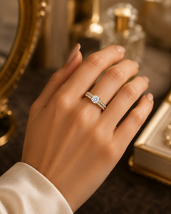 Anillo de Compromiso Solitario de Corte Redondo en Plata de Ley 925 con Diamante Certificado IGI, Anillo de Promesa, Anillo de Boda, Regalo de Aniversario - Product Image 4