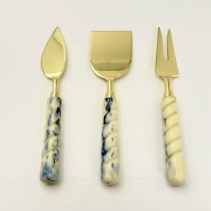 Golden <b>Cheese</b> <b>Knife</b> <b>Set</b> Stainless Steel <b>Cheese</b> Tools Durable Metal Serving Utensils with Arrow Handle Design - Product Image 5