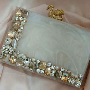 Wholesale Luxury Crystal Rhinestone Beautiful Resin Rhinestone Evening Lady Handbags Bling Evening Clutch <b>Bag</b> Women - Product Image 4