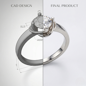 Anillo de Compromiso con Diamante Cultivado en Laboratorio de 1 Ct, Certificado IGI, Corte Medio Biselado, Oro de 9K, 14K, 18K, Minimalista, Solitario, Regalo de Boda para Mujer - Product Image 5