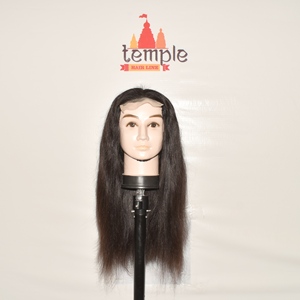 Perruque indienne Remy vierge à double trame, densité totale, pointes alignées, qualité supérieure, vente en gros, Deep Wave pour femmes - Product Image 2