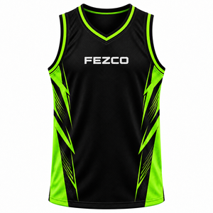 Últimos Diseños de Camisetas de Baloncesto Sublimadas Reversibles Personalizadas, Uniforme de Baloncesto Naranja y Negro - Product Image 3