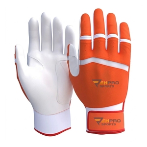 Guantes de bateo de béisbol y softbol de cuero de alta calidad con logotipo personalizado al por mayor para jugadores. - Product Image 1