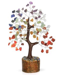 Arbre de vie en bois de haute qualité avec cristaux |   Finition lisse et polie |   Travail artisanal |   Meilleur tarif d'usine - Product Image 1