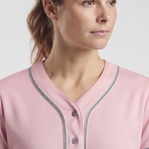Short Sleeve Button-Up Women Baseball Shirt Women's Sublimated Printed Baseball Jersey Baseball Embroidery Sports Shirt - Product Image 4