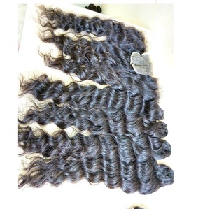 Extensions de tissage de cheveux humains vierges 100% Bundles de cheveux ondulés vietnamiens de qualité supérieure avec fermeture à lacet HD frontale - Product Image 2