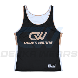Uniformes de Lacrosse Personalizados OEM, Reversibles, Sublimados, Ligeros, Talla Grande para Mujer, Estilo Racerback, de Secado Rápido, en Poliéster - Product Image 3