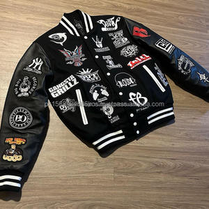 Wholesale Custom Embroidery Spandex <b>Varsity</b> <b>Jacket</b> Unisex Printed Latest Design Baseball <b>Jackets</b> - Product Image 5
