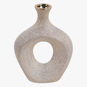 Vase de table sculptural en céramique, moderne et décoratif, pour la décoration intérieure, au meilleur prix - Product Image 1