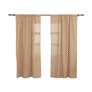 Cortinas de Ventana de Algodón 100% con Cobertura Total, Textura Suave, Bloqueo de Luz, Estilo Moderno y Elegante para Dormitorio, Sala de Estar o Cafetería - Product Image 2